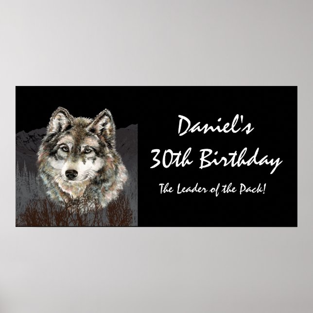 Poster 30 Anniversaire Banner Leader du Pack Wolf Fun (Devant)