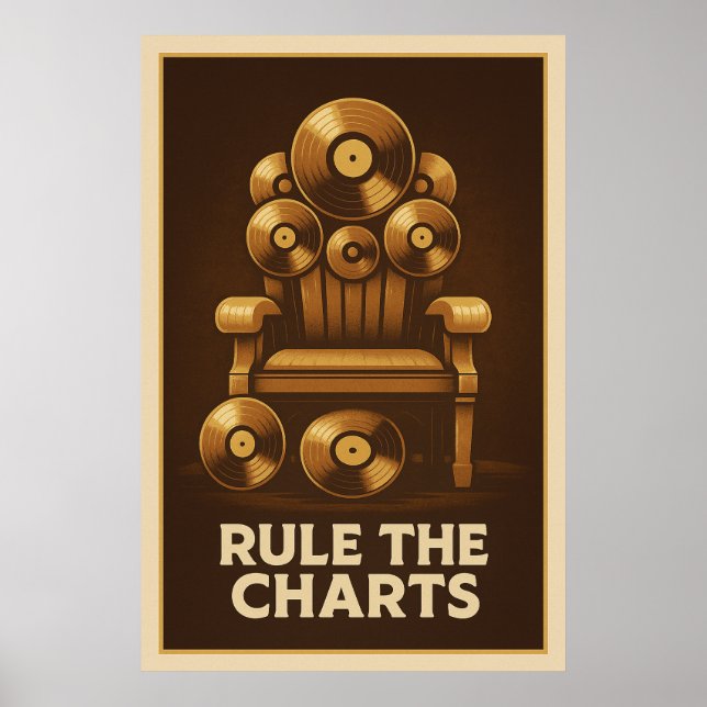 Poster 30, Règle les graphiques, Vintage (Devant)