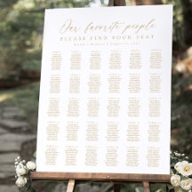 30 Tables Plan de table de nos personnes préférées