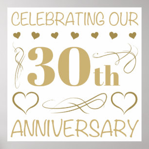 Poster 30e anniversaire du Mariage