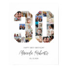 30e anniversaire Numéro 30 Photo personnalisée Col