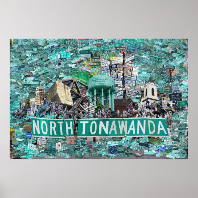 Poster 30x20 Print - The Streets of North Tonawanda NY  (Devant)