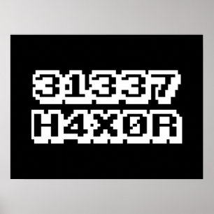POSTER 31337 H4X0R