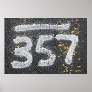 Poster 357 Numéro de Maçon et Numéro d'Ange