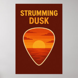 Poster 39, Strumming Dusk, Art Vintage
