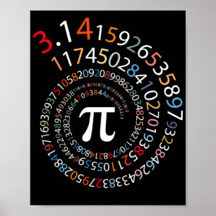 Poster 3.14 pi symbole Math