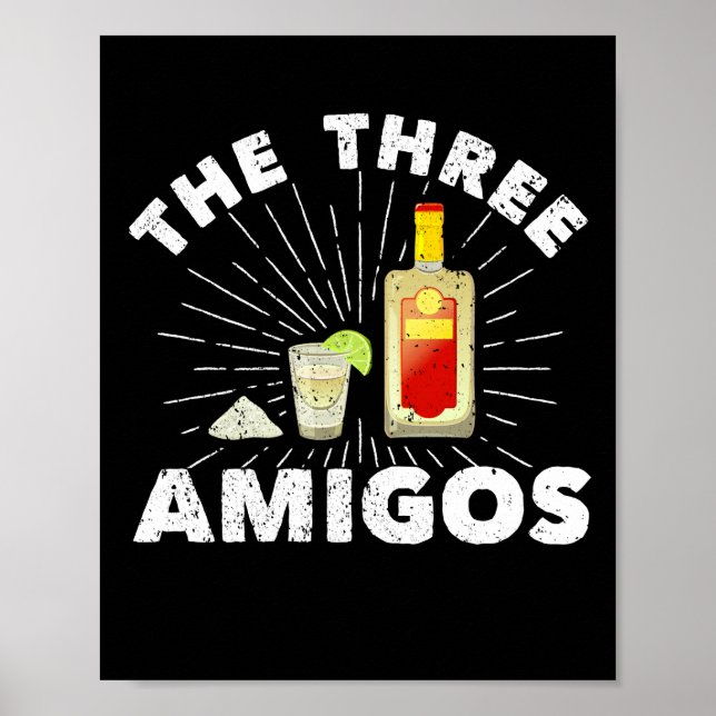 Poster 3 Amigos sel Tequila Lime Mexicaine (Devant)