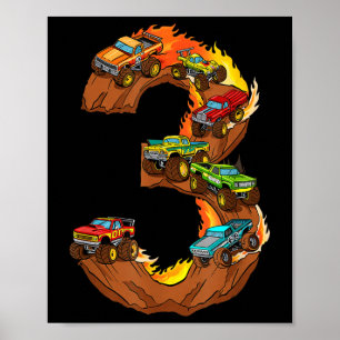 Poster 3 Anniversaire Monster Truck 3e anniversaire Gir