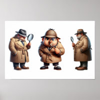 3 Chercheurs privés à la recherche d'indices