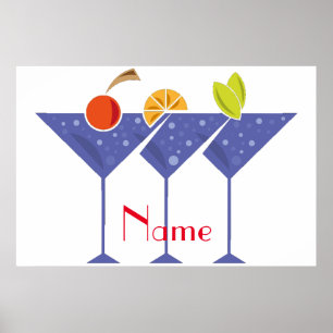 Poster 3 cocktails Martini Thunder_Cove
