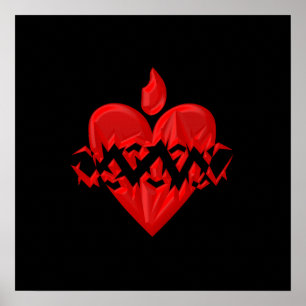 Poster "3-D" Sacré Coeur de Jésus