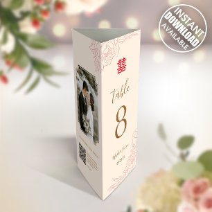 Poster 3 en 1 Numéro de tableau, Menu et Carte photo (Tél