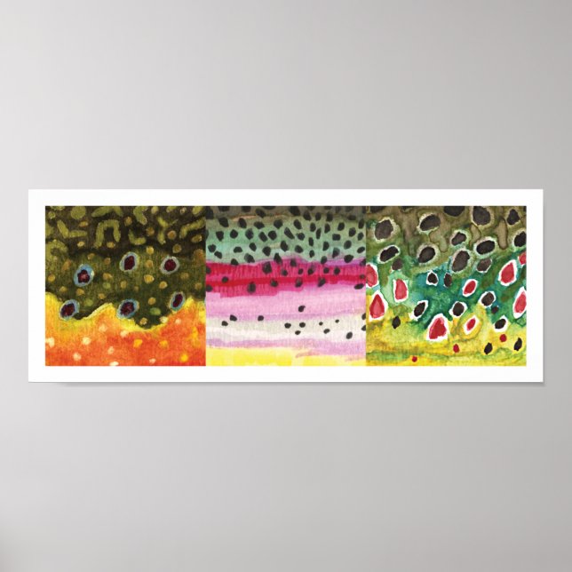 Poster 3 Peau de truite : Broyage, Arc-en-ciel, Brown - P (Devant)