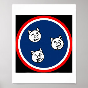 Poster 3 Petits Tn Pigs Funny Bbq