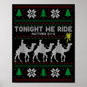 Poster 3 Sages Ce Soir Nous Chevauchons Noël