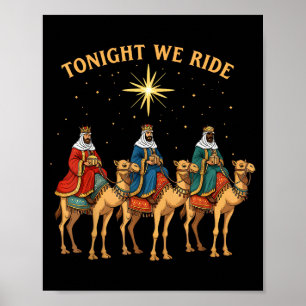 Poster 3 Sages Ce Soir Nous Chevauchons Noël