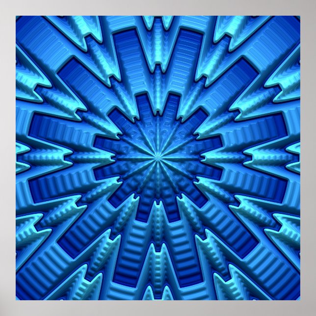 Poster 3D Art Abstrait 1A (Devant)
