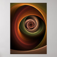 3D Spirale Abstraite couleurs chaudes Art fractal 