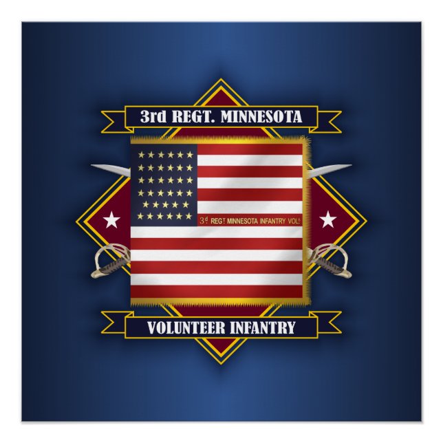 Poster 3e Infanterie volontaire du Minnesota (Devant)
