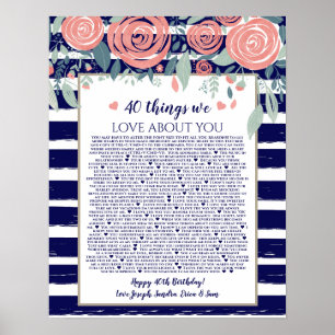 Poster 40 choses que nous aimons chez vous navy raypes ro