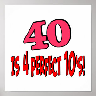 Poster 40 est 4 10 parfait (PINK)