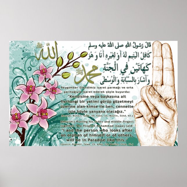 Poster 40 oeuvres d'art Hadith-7 / (TR :) 40 Hadis Eserle (Devant)