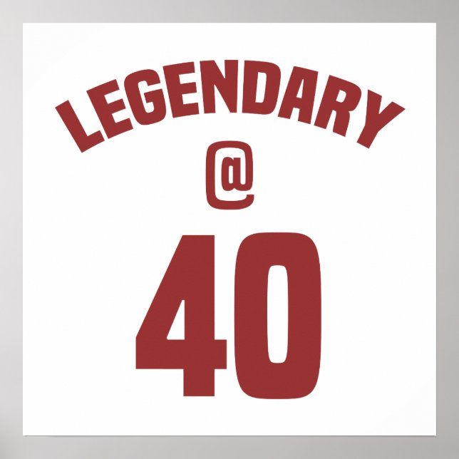 Poster 40e anniversaire légendaire (Devant)