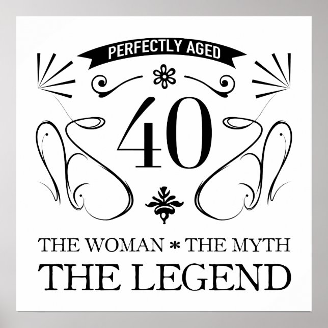 Poster 40e anniversaire pour les femmes (Devant)