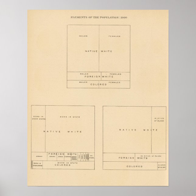 Poster 41 Éléments de la population 1900 (Devant)