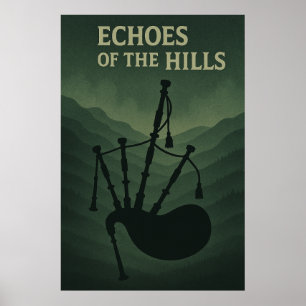 Poster 43, Echoes of the Hills, Vintage Art