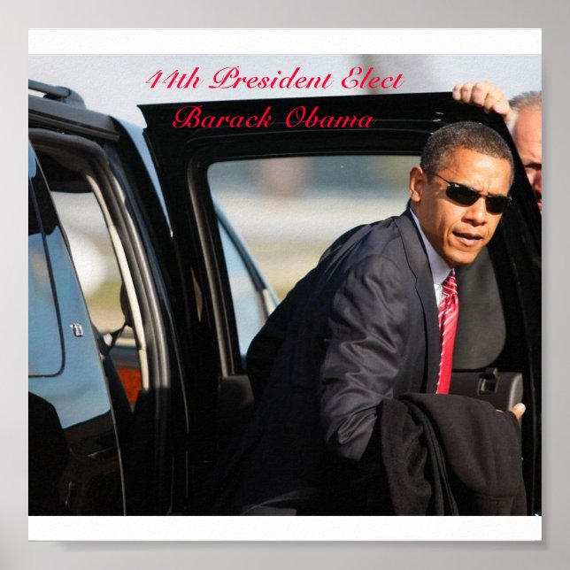 Poster 44ème Président Elect Barack Obama (Devant)
