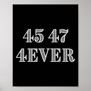 Poster 45 47 Illustration du soutien du président Trump