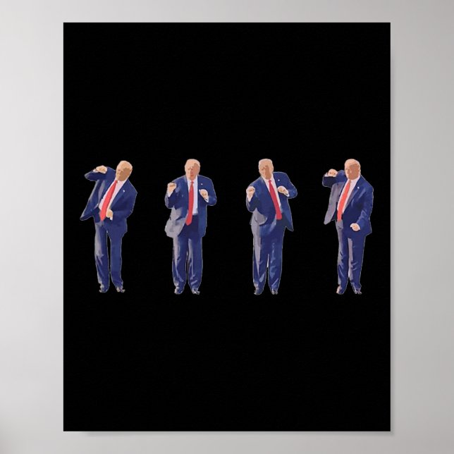 Poster 45 Le président de la danse Donald J Trump 2024 Ja (Devant)