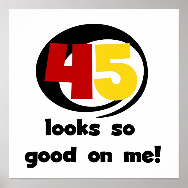 Poster 45 T-shirts et cadeaux sont si bons pour moi (Devant)
