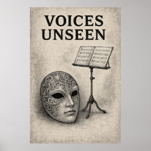 Poster 47, Voices Unseen, Art Vintage