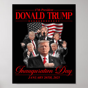 Poster 47e Président des États-Unis Inauguration Trump 20