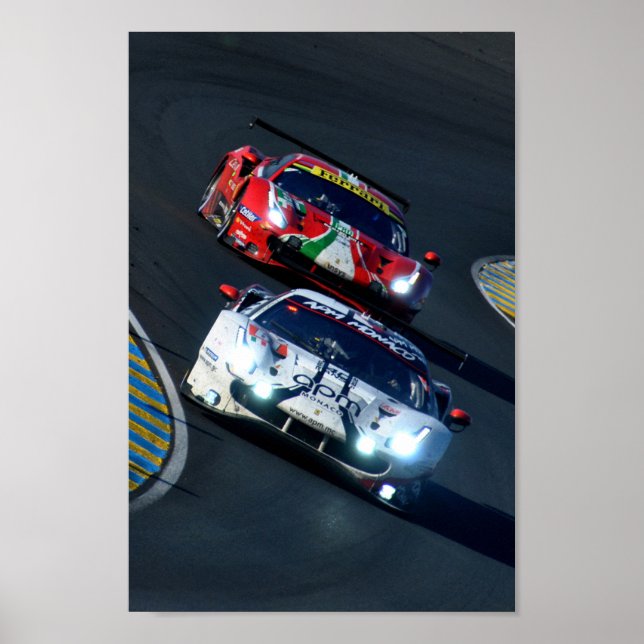 Poster 488 GTE EVO 24 Heures du Mans 2022 (Devant)