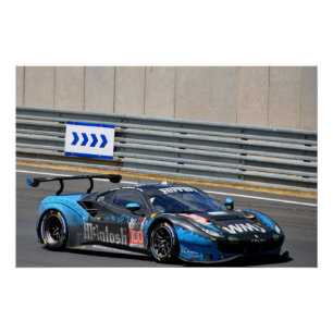 Poster 488 GTE EVO no100 24 Heures du Mans 2023