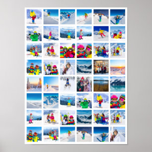 Poster 48 Grille de Collage de Photos