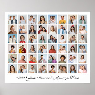 Poster 48 Photo Collage Ajoutez Votre Propre Salutation