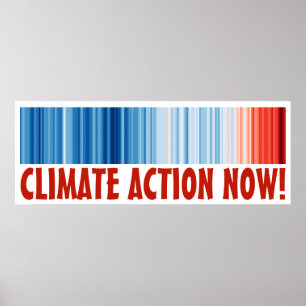 Poster 48"x18" Global Warming Climate Change Action NOW!