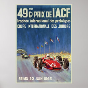 Poster 49ème Grand Prix De L’A.C.F. Reims