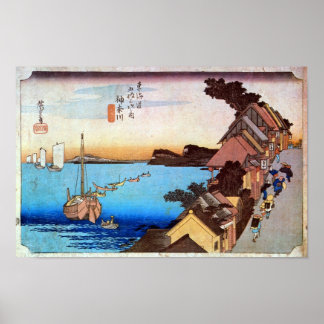 POSTER 4. 神 奈 川 宿, 広 重