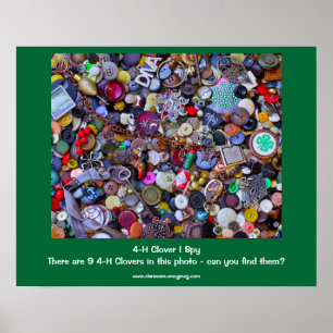 Poster 4-H Clover I Spy