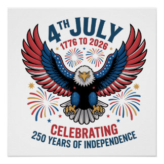 Poster 4 juillet 2026 - Célébration de 250 Ans
