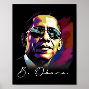 Poster 4 juillet Barack Obama Président Portrait Patrio
