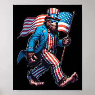 Poster 4 juillet Bigfoot Sasquatch