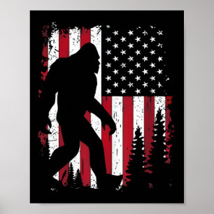 Poster 4 juillet Bigfoot Sasquatch