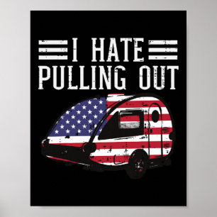 Poster 4 juillet Camping Hate Sortir America Men W