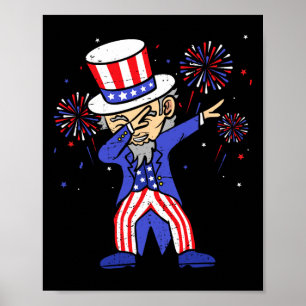 Poster 4 juillet Chemises Pour Enfants Drôle Dabbing Oncl